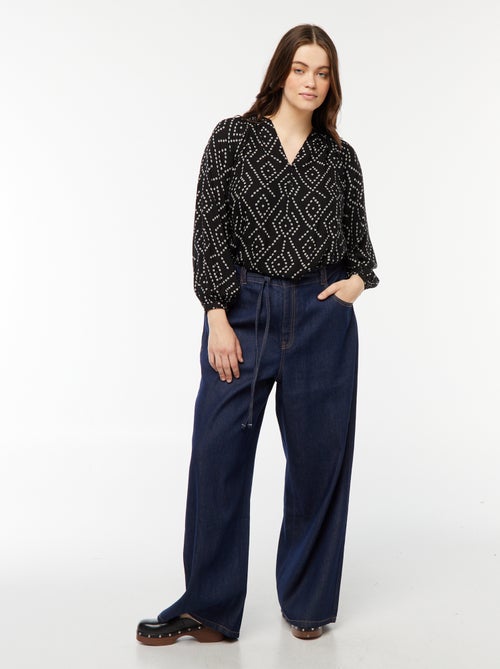 Blouse fluide imprimée - Kiabi