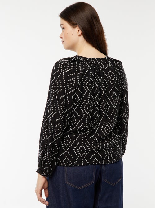 Blouse fluide imprimée - Kiabi