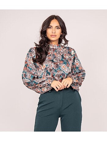 Blouse fluide motifs FABUS
