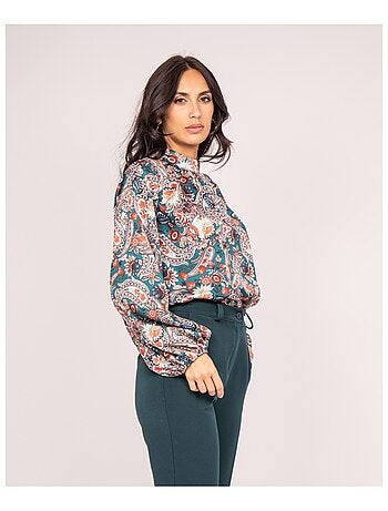 Blouse fluide motifs FABUS