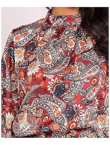Blouse fluide motifs FABUS