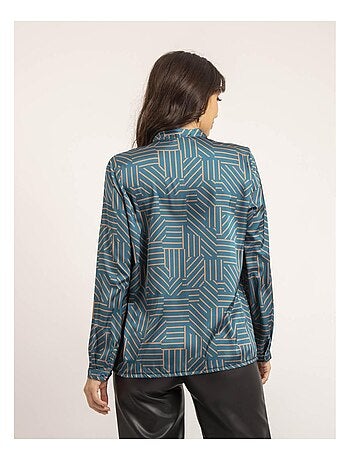 Blouse fluide motifs OZALIA