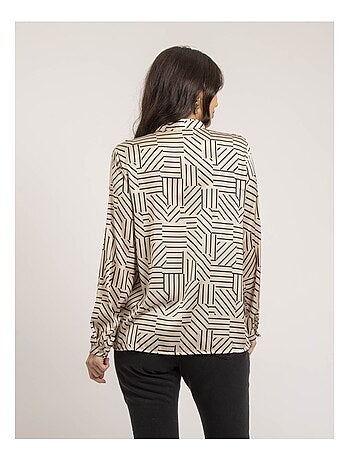 Blouse fluide motifs OZALIA