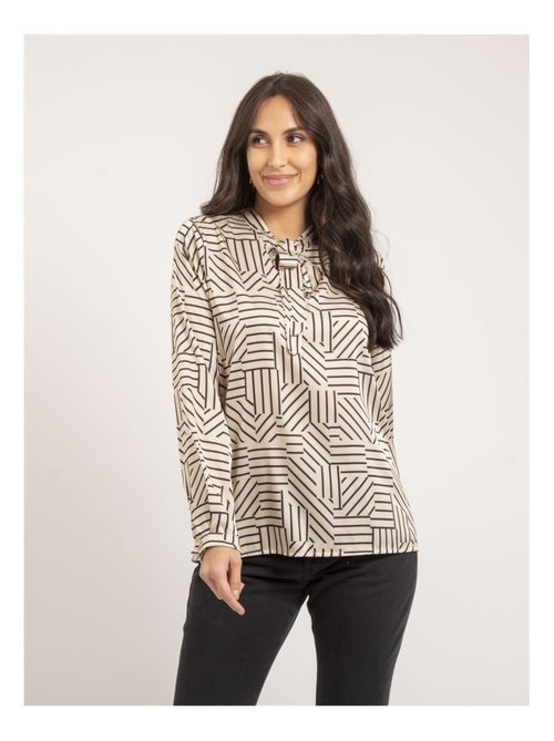 Blouse fluide motifs OZALIA - Kiabi