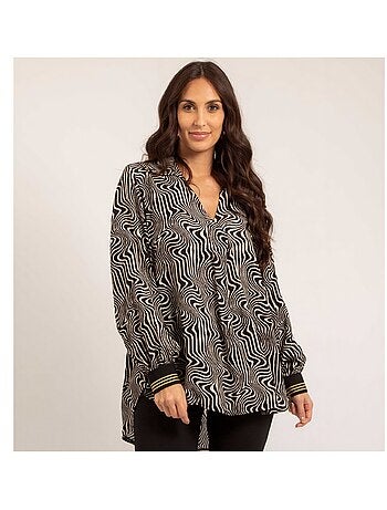 Blouse fluide motifs OZANA