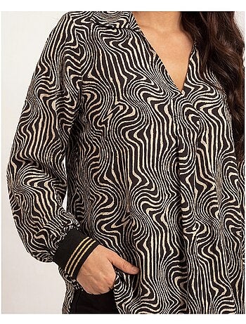 Blouse fluide motifs OZANA