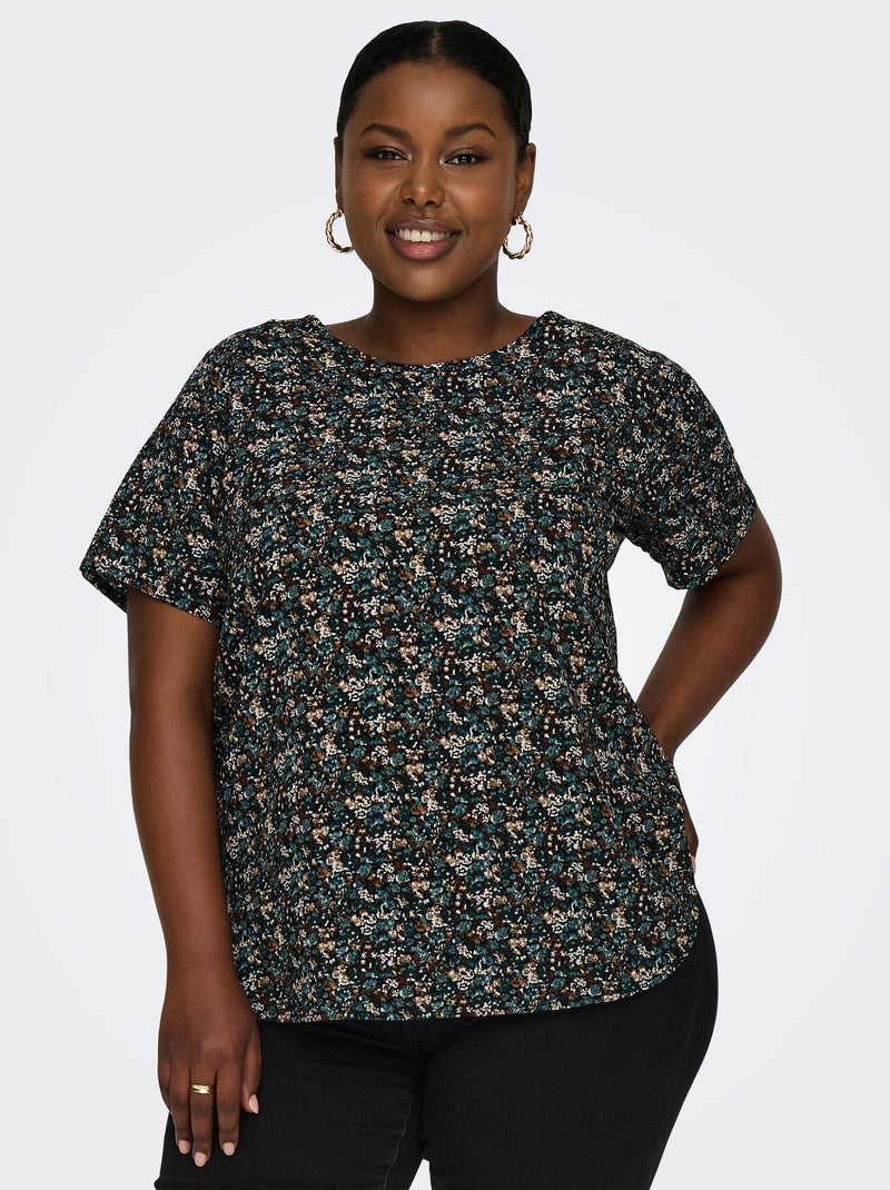 Blouse fluide 'Only Carmakoma' Vert - Kiabi