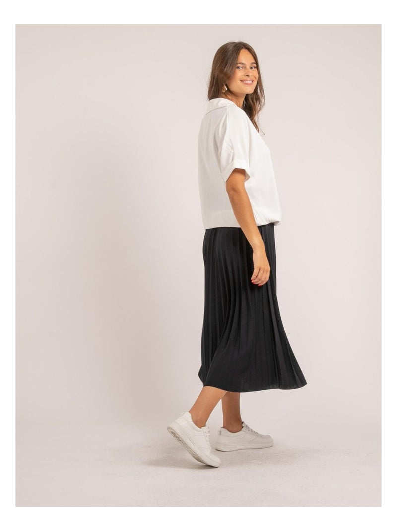 Blouse fluide OURIA Blanc - Kiabi