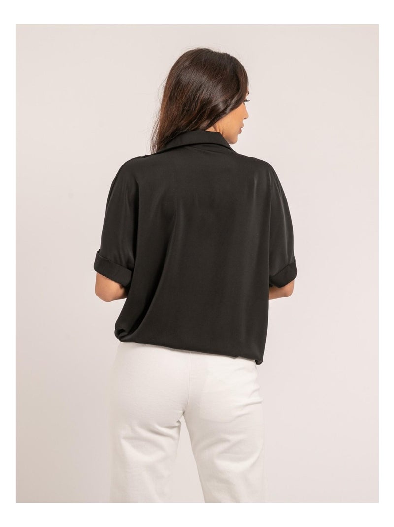 Blouse fluide OURIA Noir - Kiabi