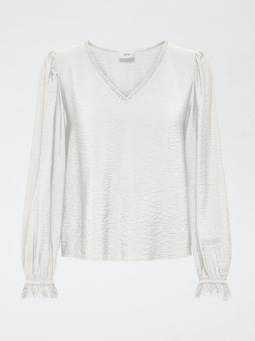 Blouse fluide uni 'JDY' - Kiabi