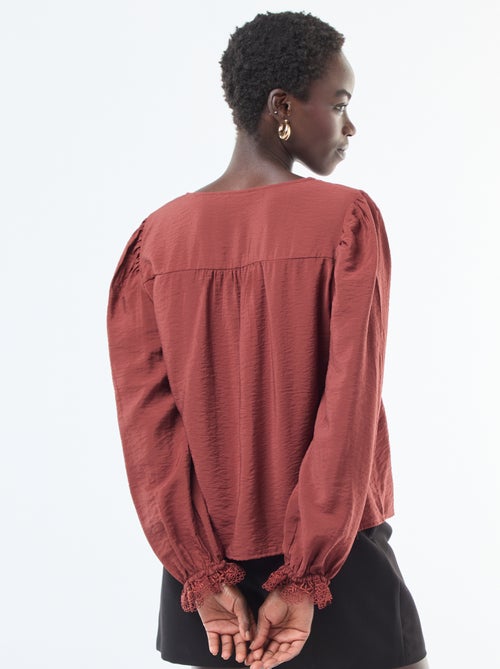 Blouse fluide uni 'JDY' - Kiabi