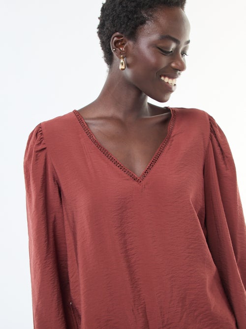 Blouse fluide uni 'JDY' - Kiabi