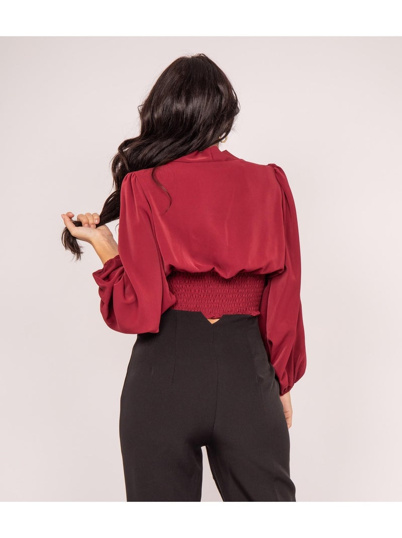 Blouse folivia Bordeaux - Kiabi