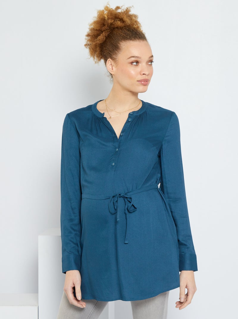 Blouse grossesse bleu nuit - Kiabi