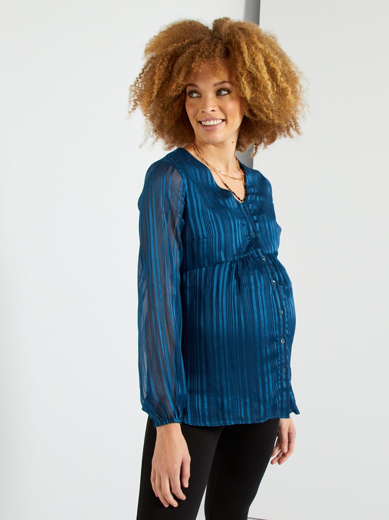 Blouse grossesse bleu - Kiabi