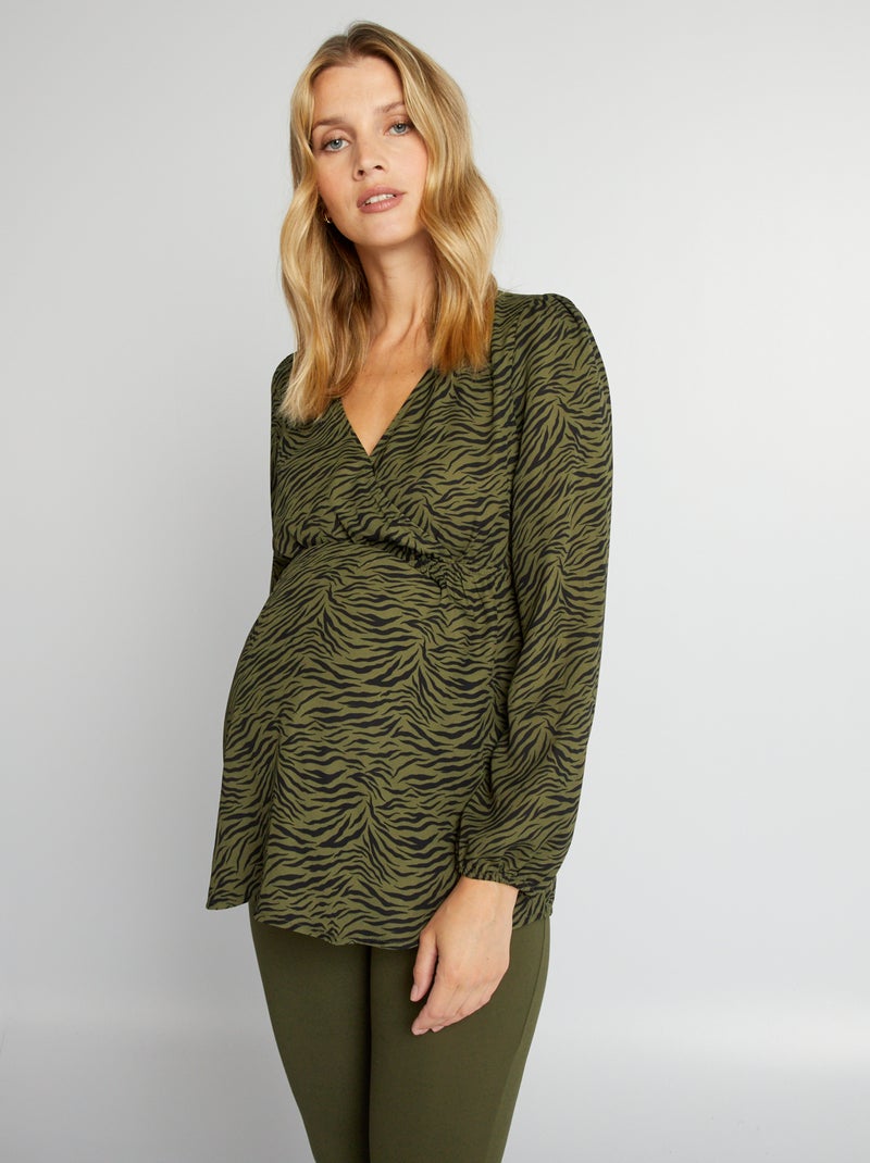 Robe Imprimée Zèbre Tigre ANINE BING Taille M - Style Wrap Dress Mini, Couleur Orange, Neuve Avec étiquettes