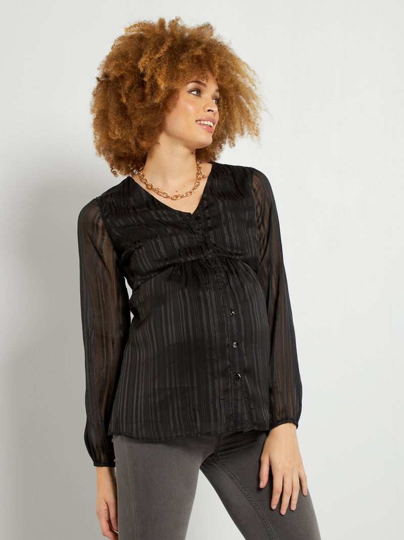 Blouse grossesse noir - Kiabi