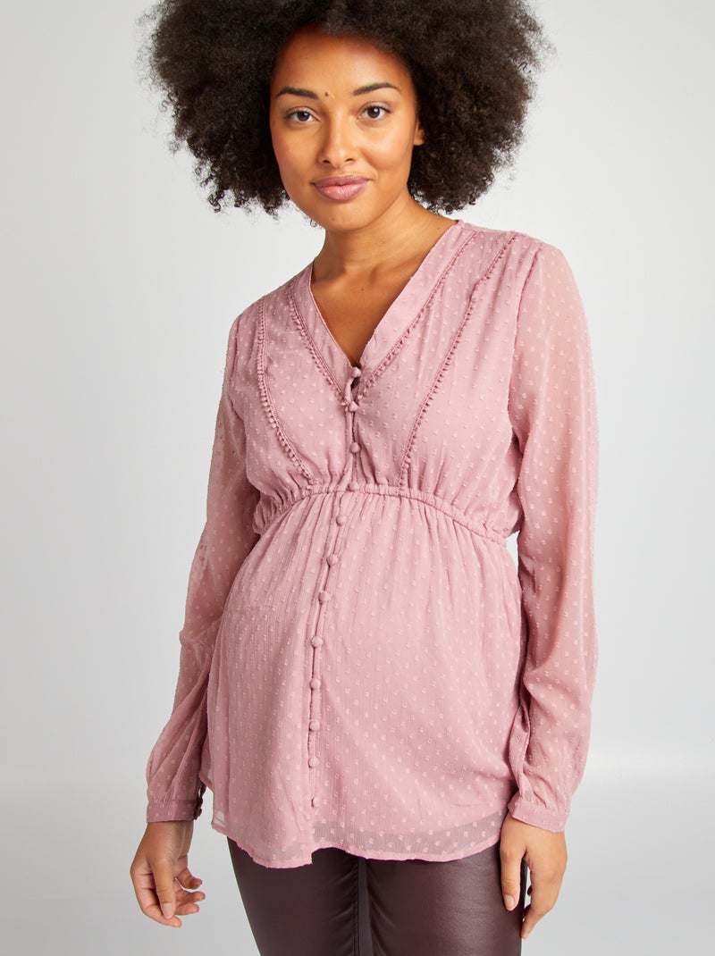Blouse grossesse 'Only Maternity' Rose - Kiabi