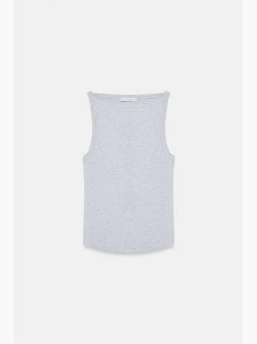 Blouse halter côtelée en coton dilvin - Kiabi Blouse halter côtelée en coton dilvin - Kiabi