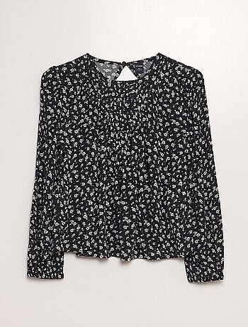 Blouse imprimé à manches longues