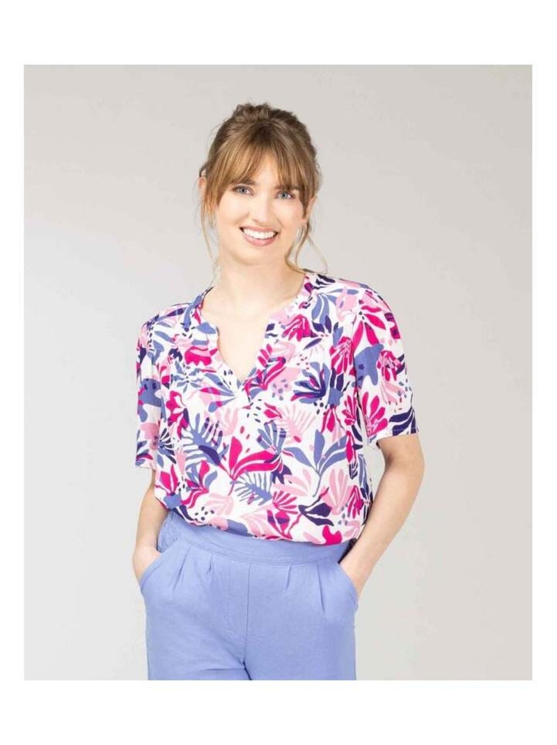 Blouse imprimé floral Femme Multicolore - Kiabi