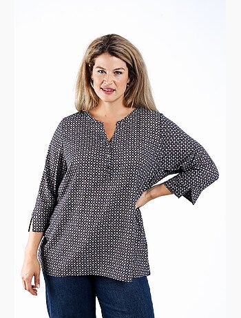 Blouse imprimé graphique PAPRIKA