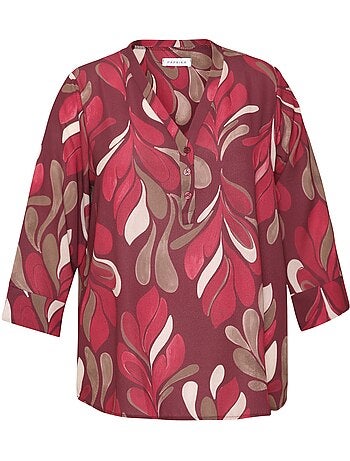 Blouse imprimé graphique PAPRIKA