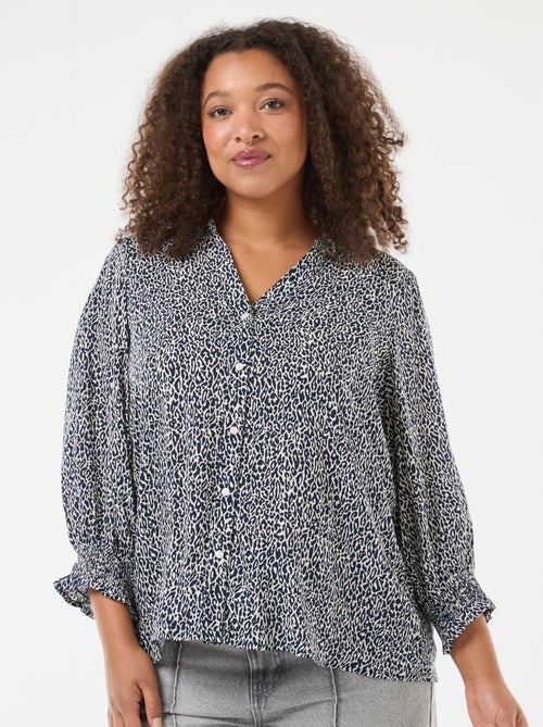 Blouse imprimé léopard 'Only Carmakoma' - Kiabi