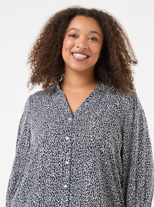 Blouse imprimé léopard 'Only Carmakoma' - Kiabi