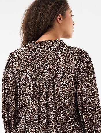 Blouse imprimé léopard 'Only Carmakoma'