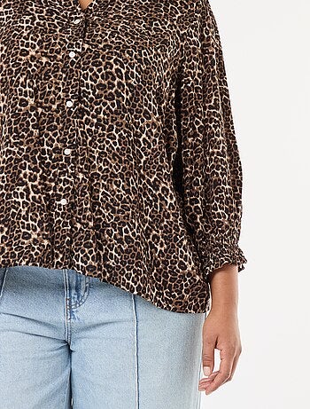 Blouse imprimé léopard 'Only Carmakoma'