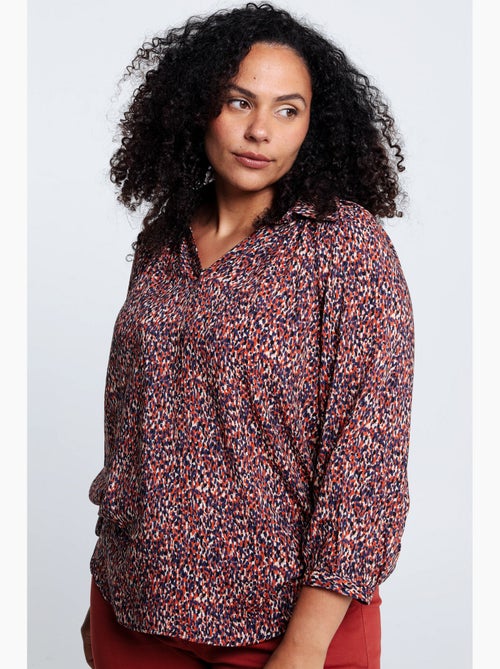 Blouse imprimé peau de bête en viscose PAPRIKA - Kiabi