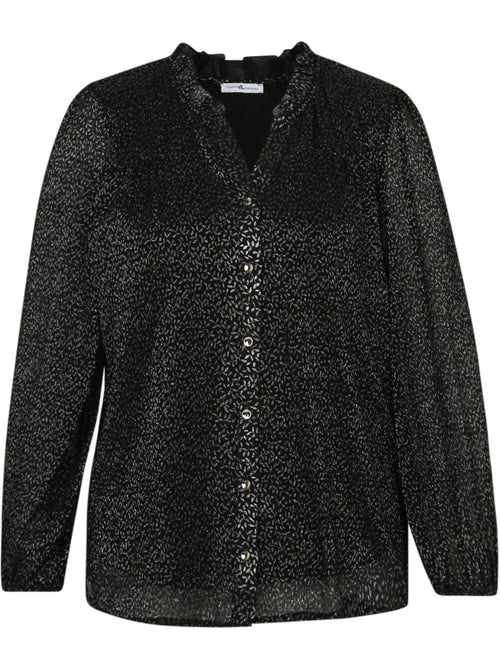 Blouse imprimé pois avec foil PAPRIKA - Kiabi