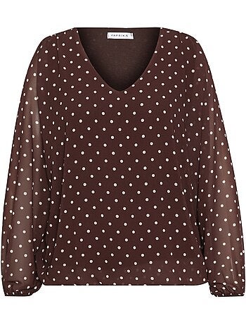 Blouse imprimé pois PAPRIKA