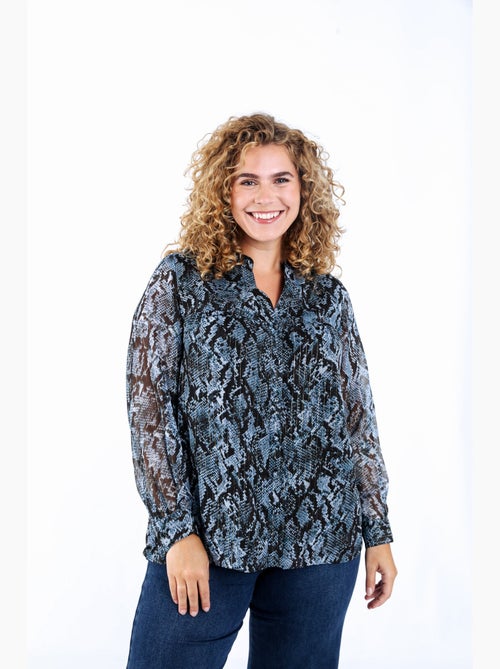 Blouse imprimé serpent avec lurex PAPRIKA - Kiabi