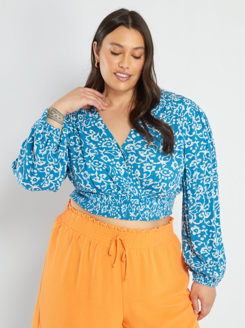 Blouse imprimée BLEU - Kiabi