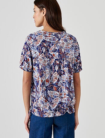 Blouse imprimée blousante - damart