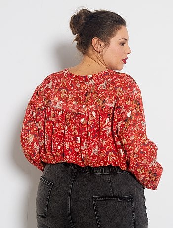 Blouse imprimée cachemire - Kiabi