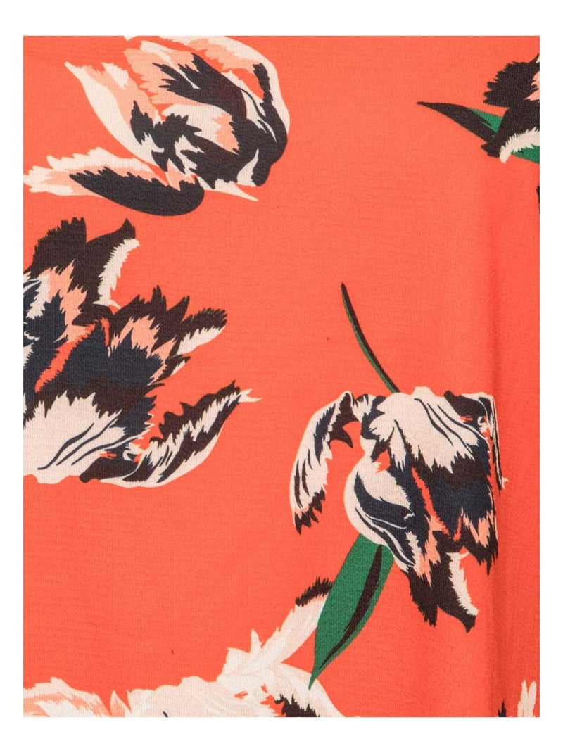 Blouse imprimée FORAGE Orange - Kiabi