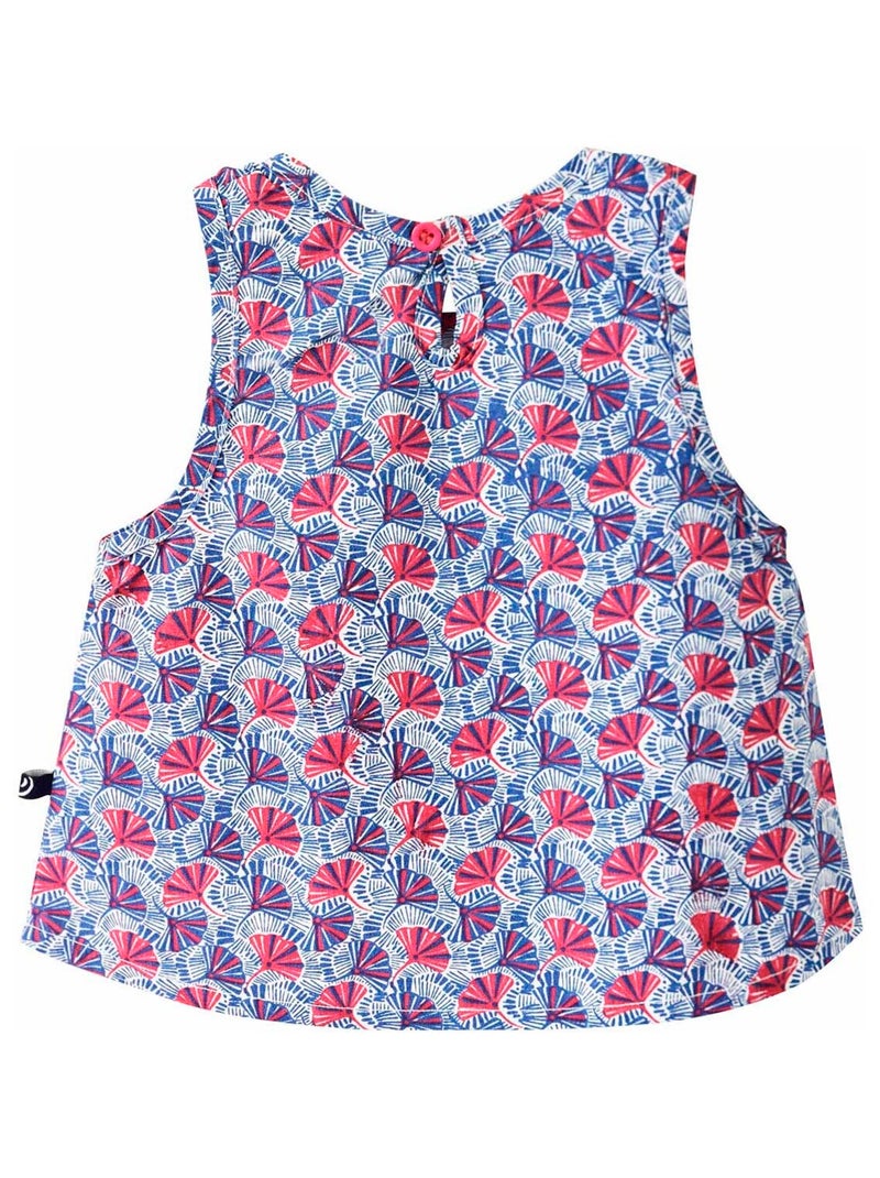 BLOUSE IMPRIMEE HIBISCUS Blanc - Kiabi
