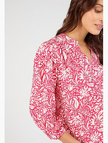 Blouse imprimée manches 3/4 climatyl - damart