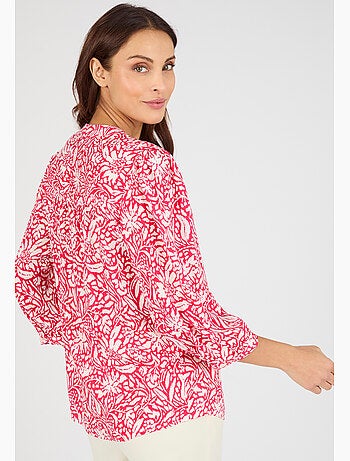 Blouse imprimée manches 3/4 climatyl - damart