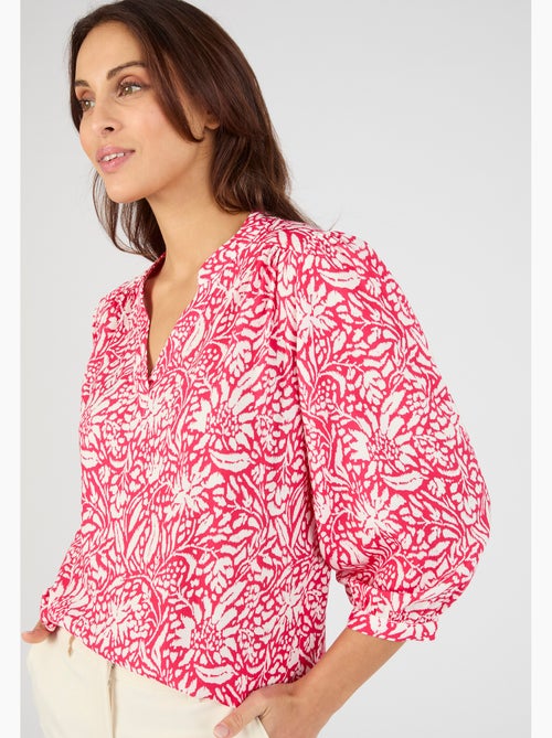 Blouse imprimée manches 3/4 Climatyl - Damart - Kiabi