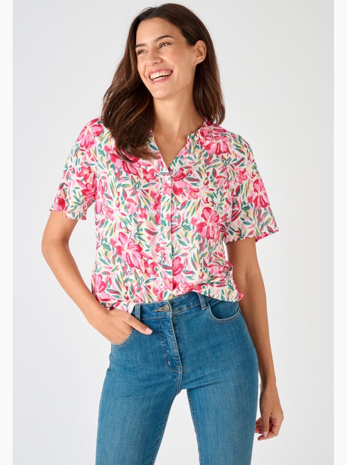 Blouse imprimée manches courtes Climatyl - Damart - Kiabi Blouse imprimée manches courtes Climatyl - Damart - Kiabi