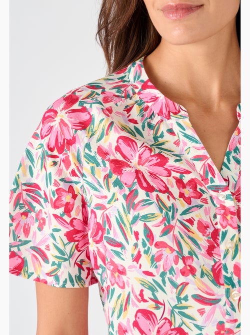 Blouse imprimée manches courtes Climatyl - Damart - Kiabi Blouse imprimée manches courtes Climatyl - Damart - Kiabi