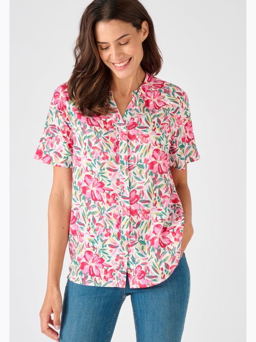 Blouse imprimée manches courtes Climatyl - Damart - Kiabi Blouse imprimée manches courtes Climatyl - Damart - Kiabi