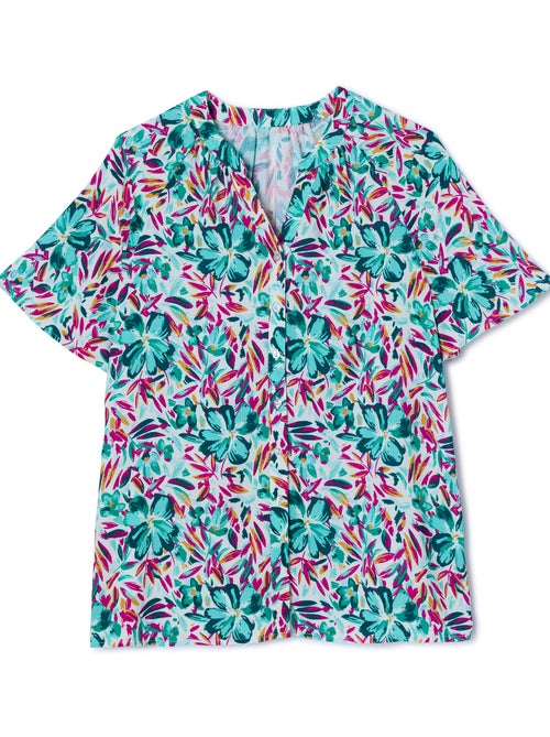 Blouse imprimée manches courtes Climatyl - Damart - Kiabi