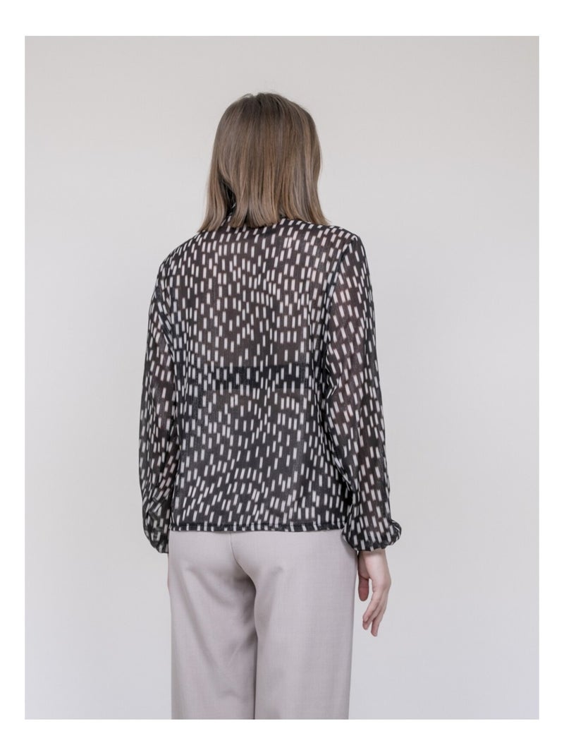 Blouse imprimée ODIVINE Noir - Kiabi