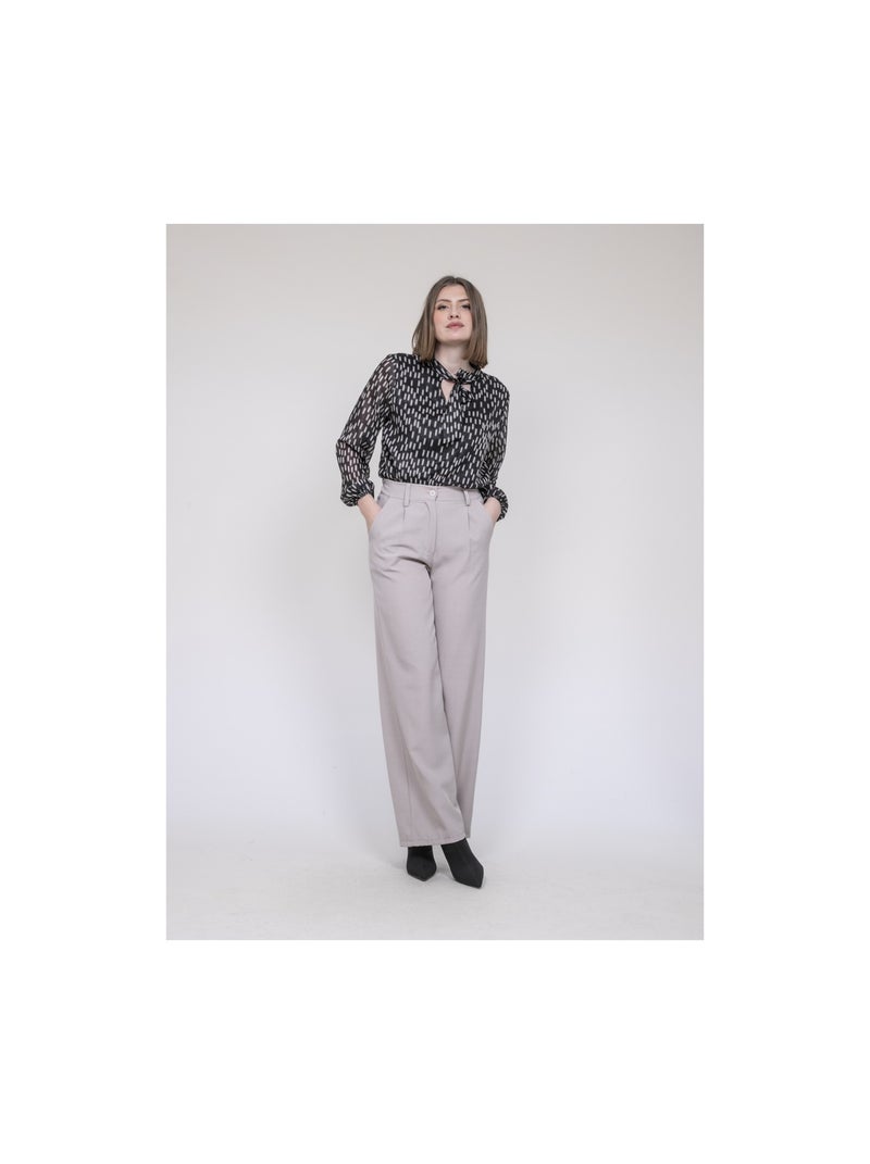 Blouse imprimée ODIVINE Noir - Kiabi