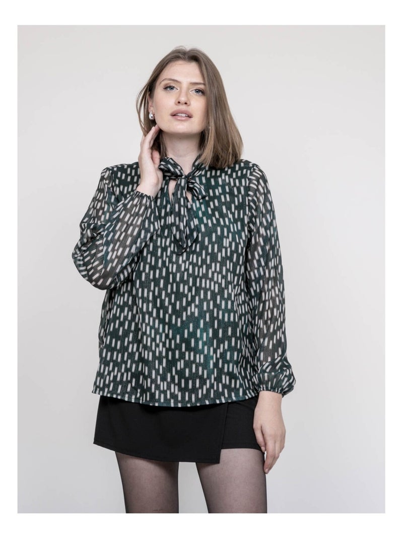 Blouse imprimée ODIVINE Vert - Kiabi